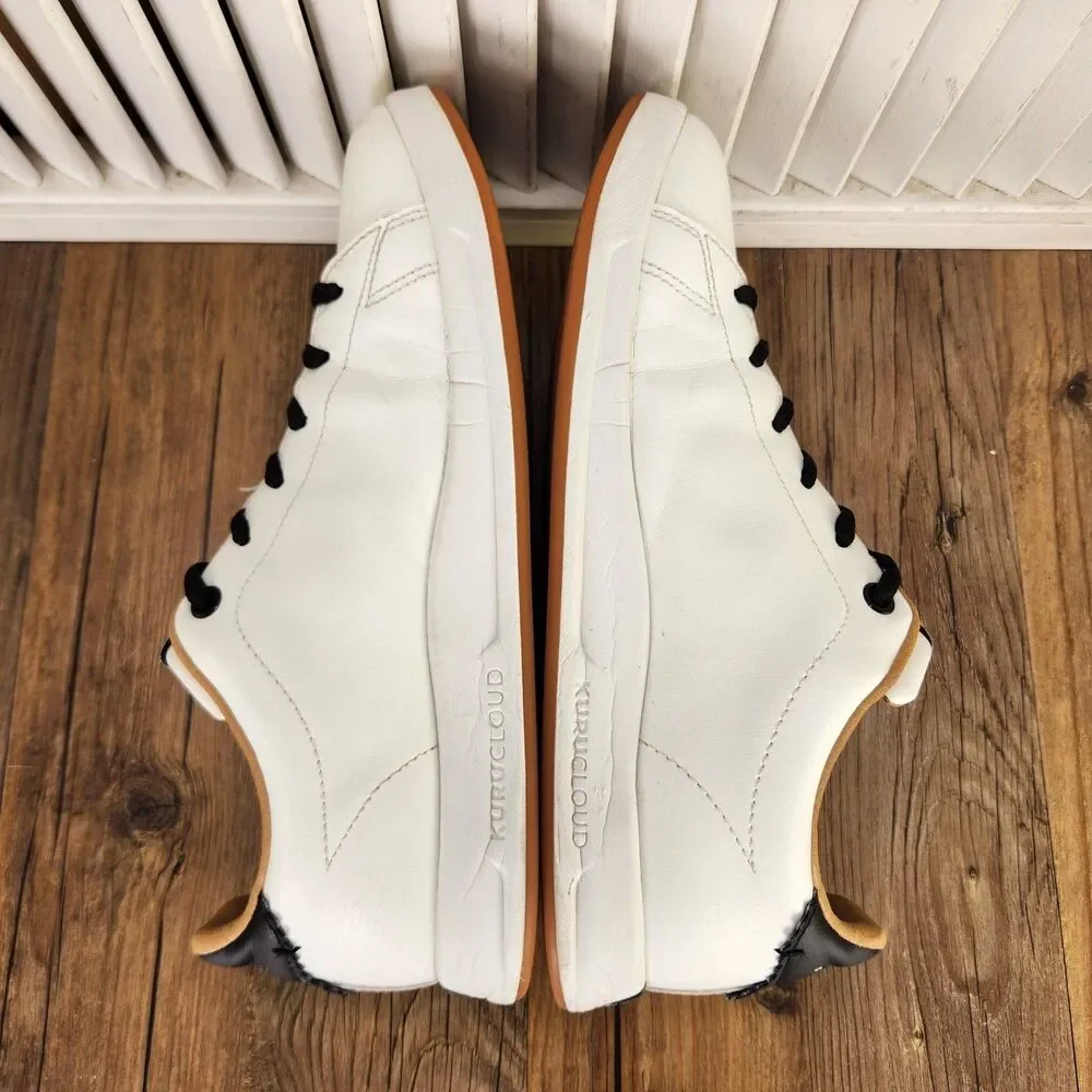 Kuru Roam Classic Court Sneakers Womens Size 8.5 White Leather Low Tennis Shoes